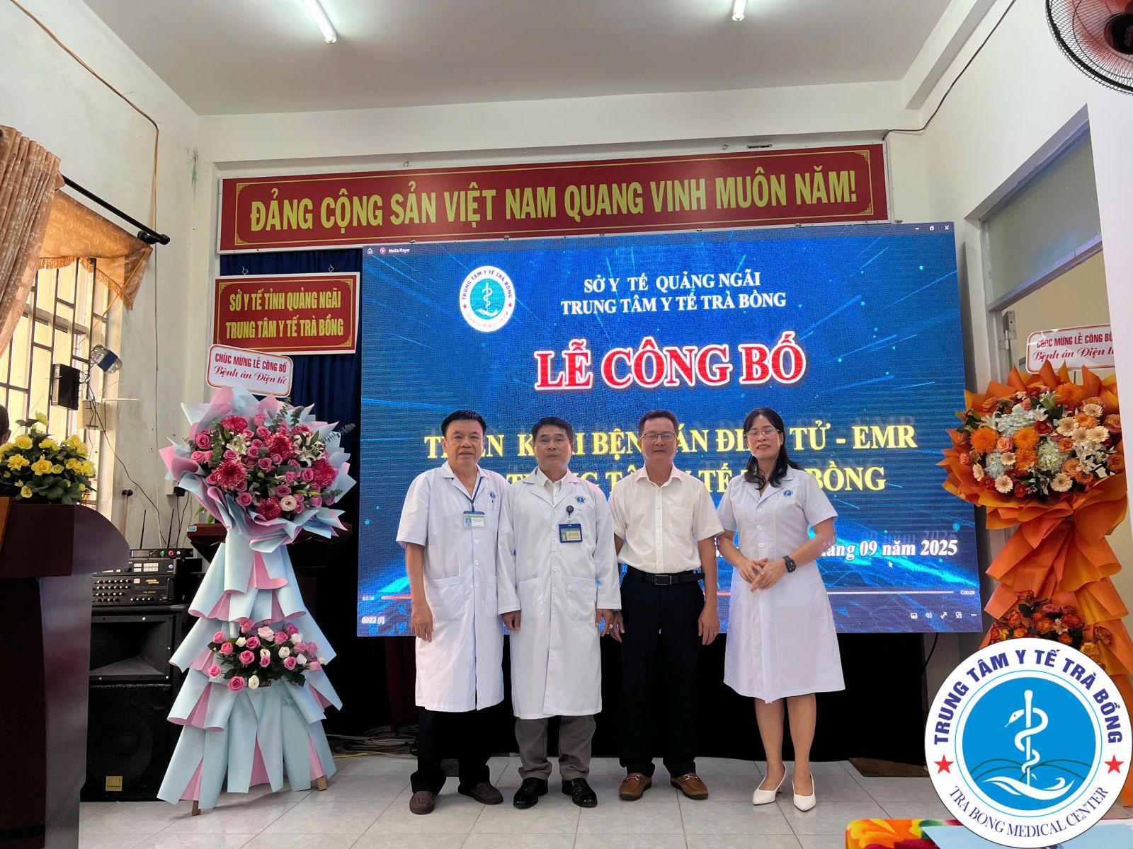 Trung tâm Y tế Trà Bồng công bố triển khai Bệnh án điện tử